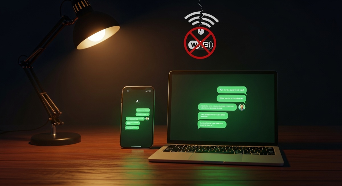 IA corriendo localmente en laptop y celular sin internet