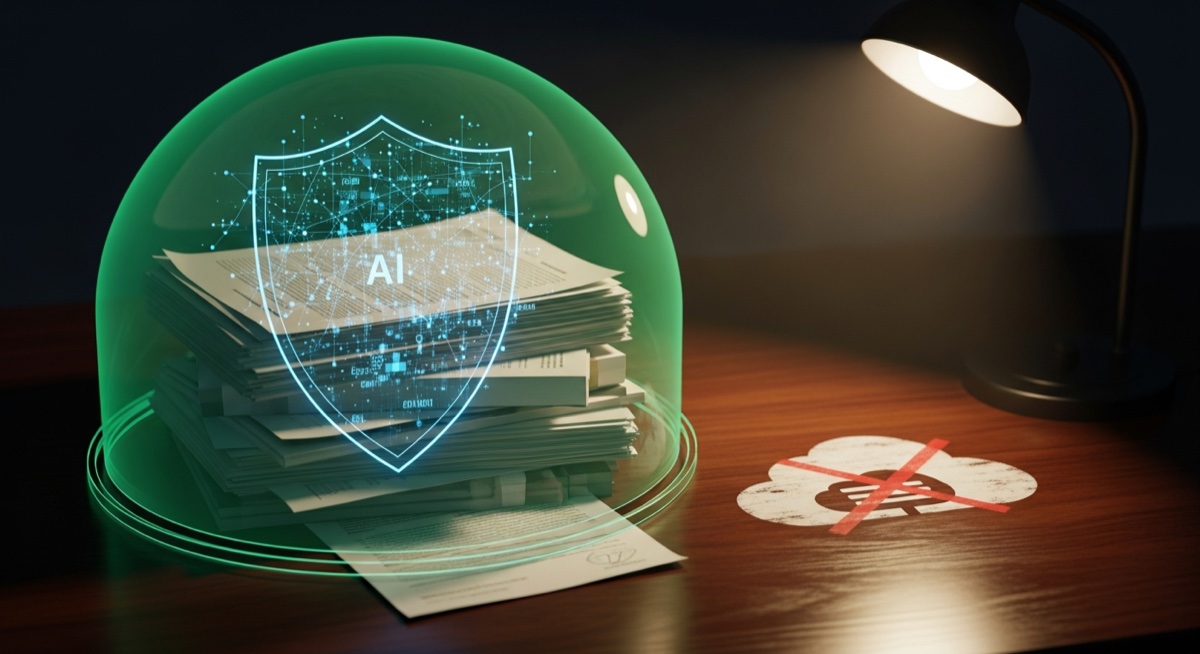 Documentos confidenciales protegidos por procesamiento local de IA